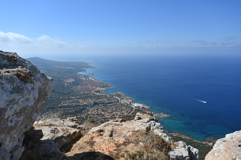 the top of the world! views from the peak of a mountain whilst exploring Cyprus by car