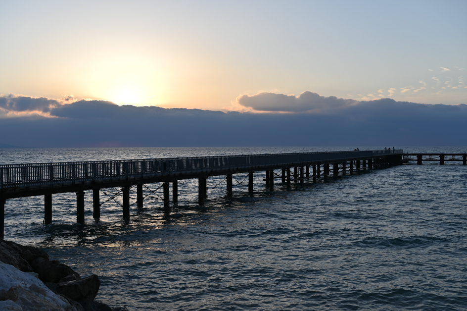 Sunset in Argaka Bridge, one of the stops in my Cyprus by car road trip to Paphos