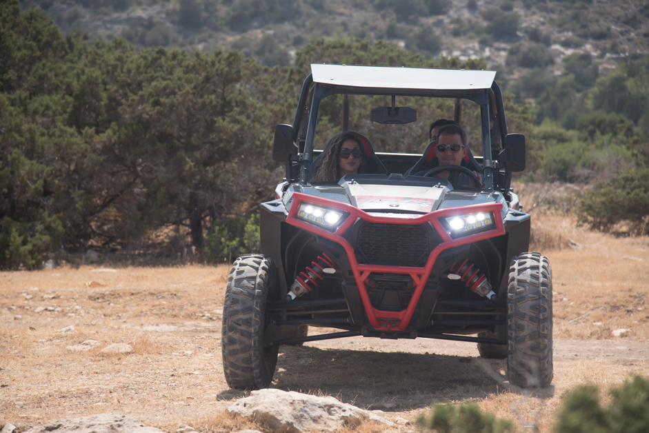 driving a buggy on  an akamas safari whilst discovering Cyprus by car